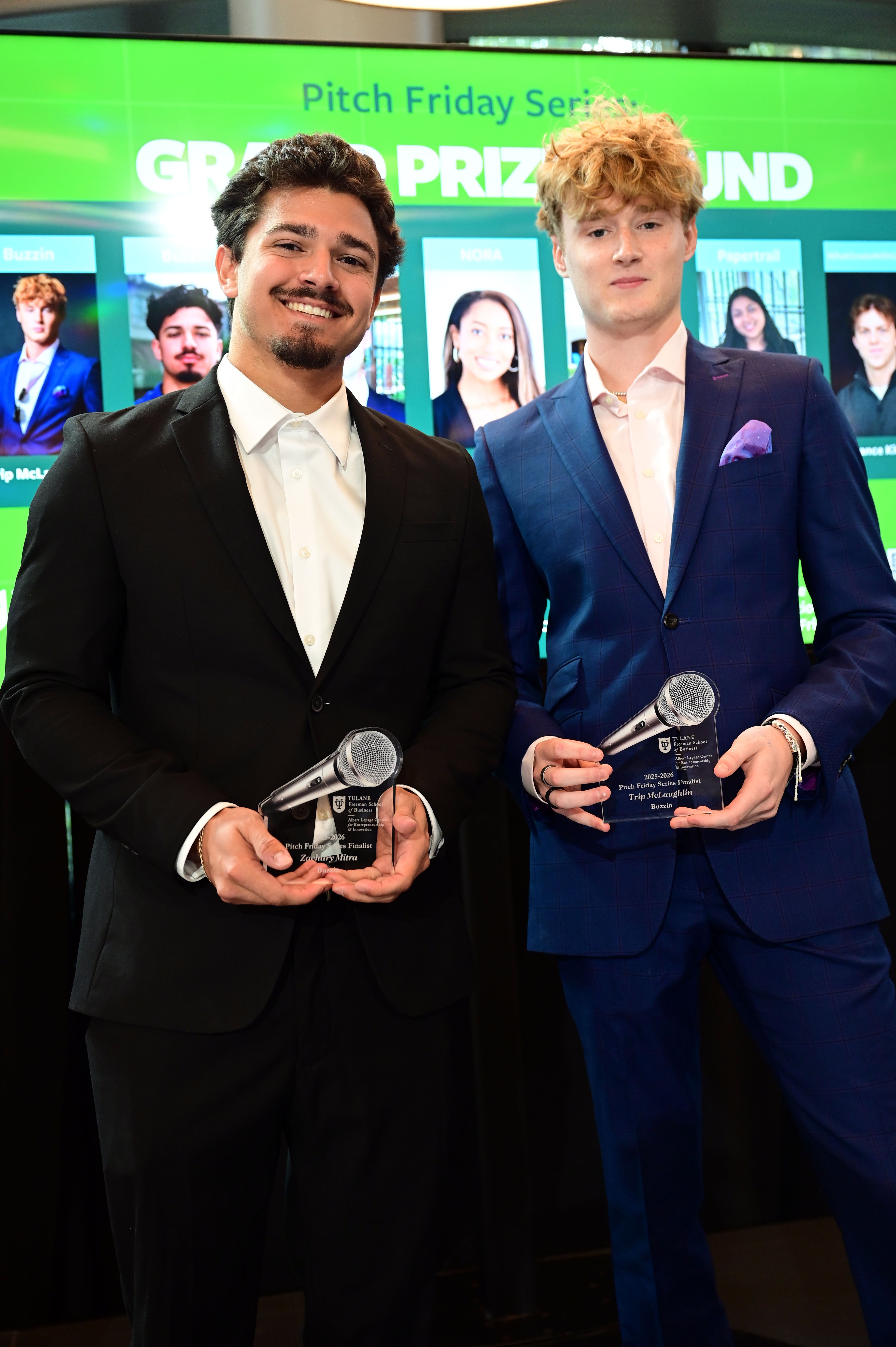 Buzzin founders presenting the brand.
